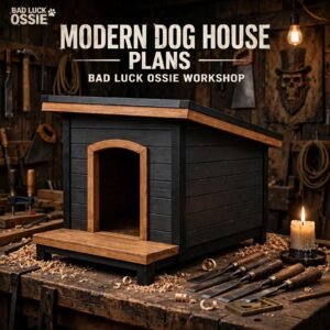 Modern Doghouse Plans - Bad Luck Ossie Workshop
