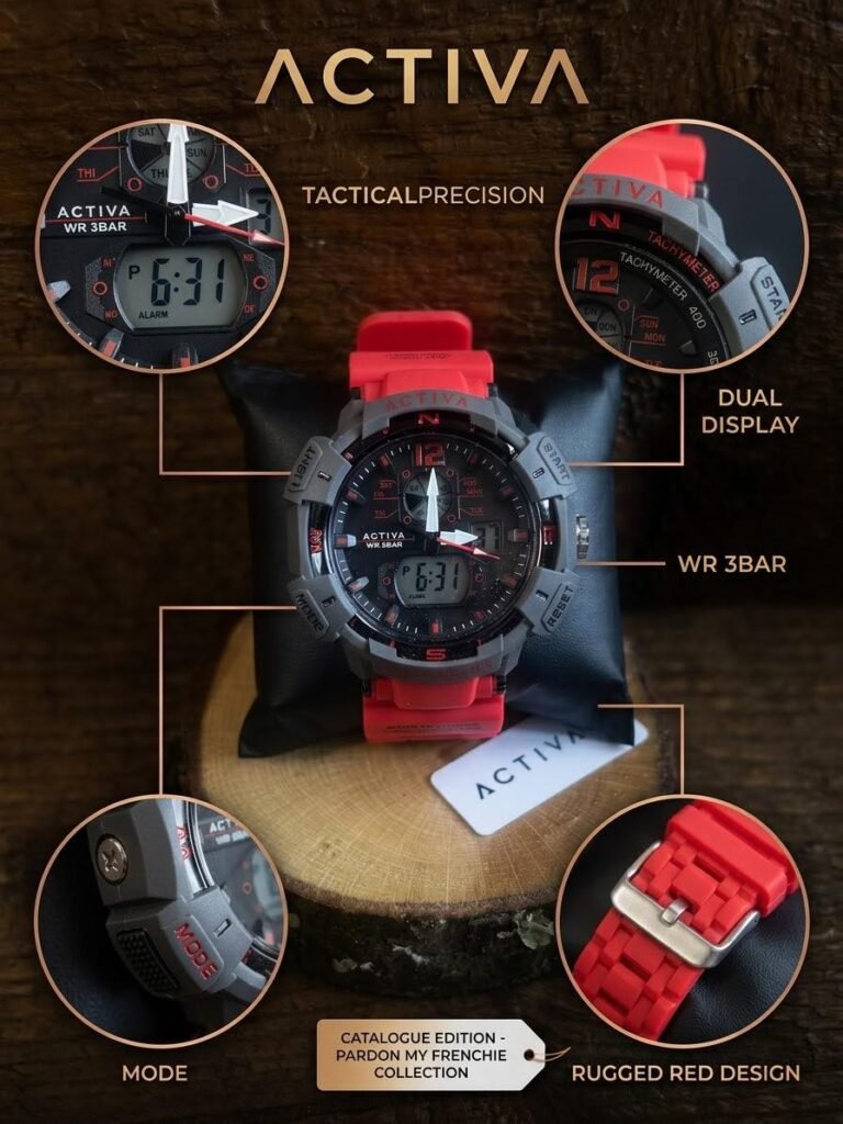ACTIVA Tactical Precision - Dual Display WR 3BAR - Rugged Red - Catalogue Edition